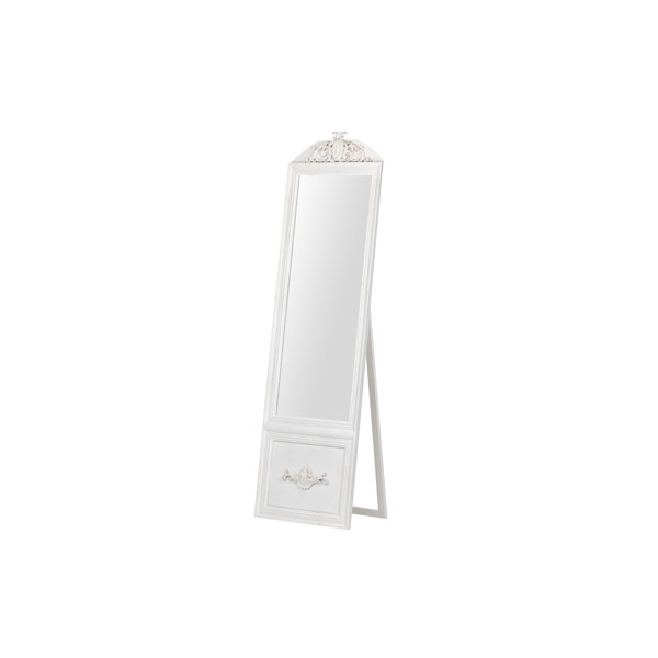 Garpe InterioresWood Framed Freestanding Full Length Mirror in White